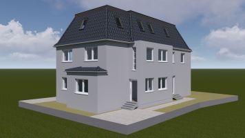 Bauantrag für die Sanierung und Erweiterung eines Mehrfamilienhauses, erstellt vom Architektur-Planungsbüro Baubüro Wilksen, spezialist für Hausbau, Neubau, Umbau, Sanierung, Ladenbau und 3D Visualisierung 