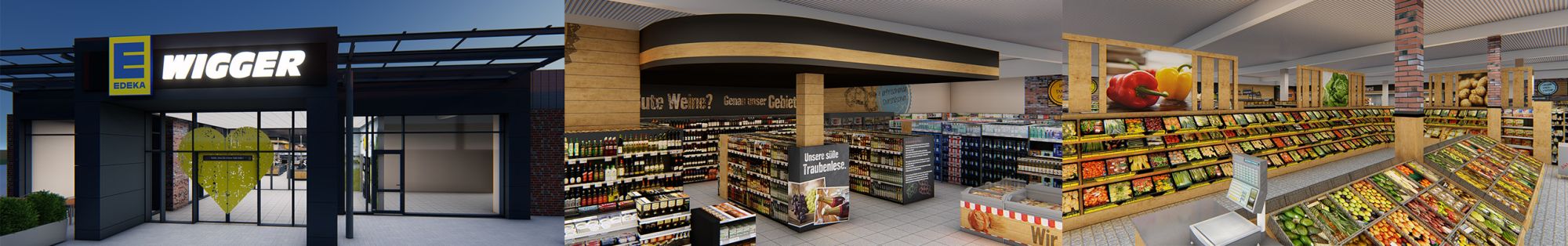 Edeka 3D Visualisierung Wilksen Baubüro