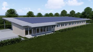 Entwursplanung eines Pflegeheims in Salzwedel, erstellt vom Architektur-Planungsbüro Baubüro Wilksen, spezialist für Hausbau, Neubau, Umbau, Sanierung, Ladenbau und 3D Visualisierung